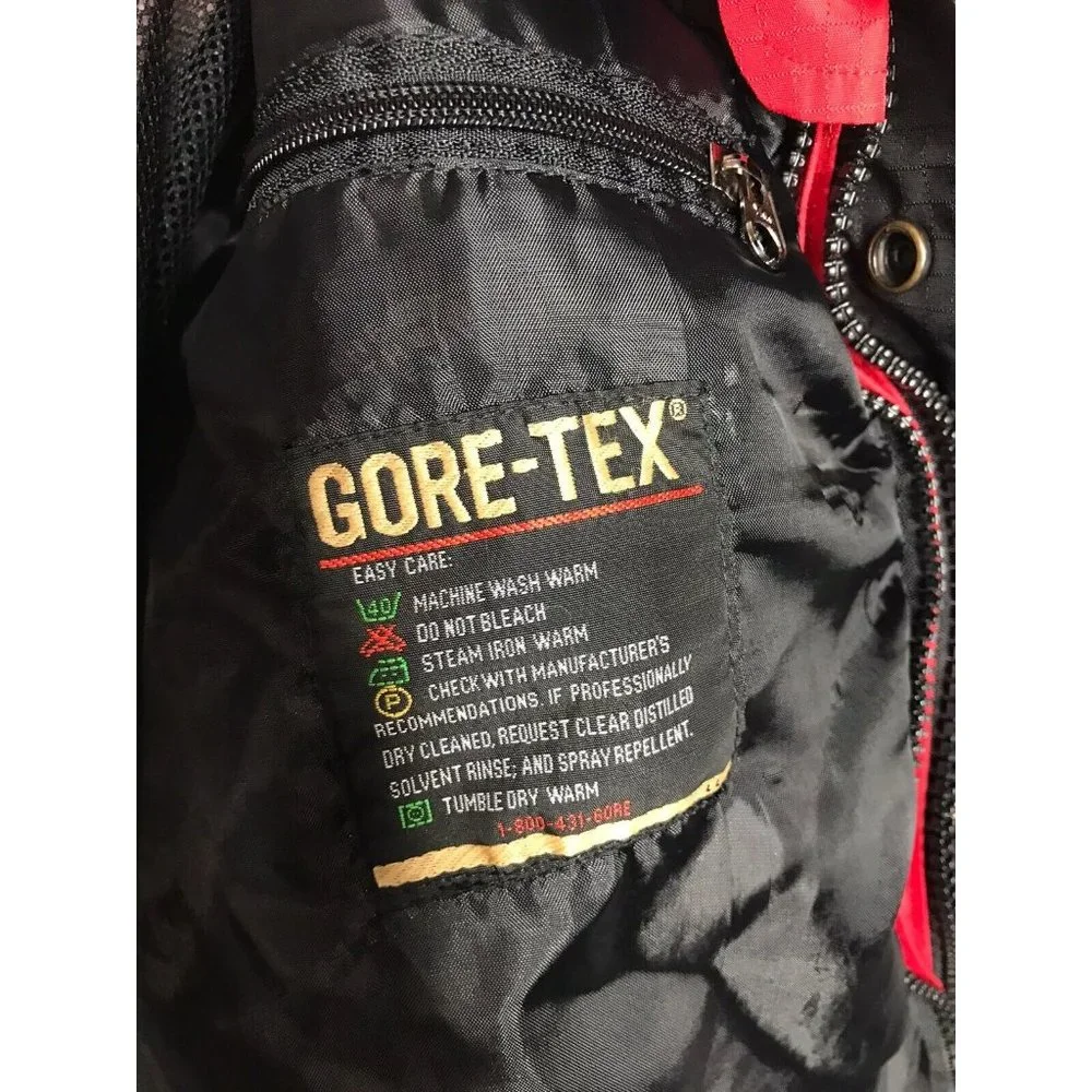 Vintage 90's The North Face Gore XCR Summit Series Jacket Mens Medium Red Black